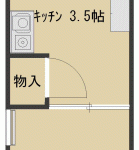 M-1ビル　404号室　間取り