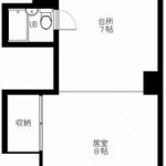 リキトクビル　203号室　間取り